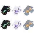 thumbnail image 1 of Manoplas de dinosaurios de dibujos animados, lindos guantes cálidos estampados, 1 of 5