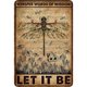 thumbnail image 1 of Placa Metal Vintage Libélula Pintura Hierro Rectangular Del Pared 30x40cm, 1 of 9