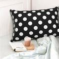 thumbnail image 6 of Disketp Pillow Covers Black And White Polka Dot Pattern Throw Pillow Case Cushion Covers,Cushion For Bedroom,Couch,Home-20"X30", 6 of 8