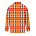 thumbnail image 4 of Under 10 dollars! Women's V Neck Plaid Shirts Flannel Casual Blouses Button-Down Business Loose Tops Long Sleeve Fall Outfits, 4 of 8