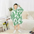 thumbnail image 6 of FORMRS Wearable Blanket Hoodie with Sleeves for Kids Cozy Flannel Sweatshirt, Cactus Pattern, 6 of 7