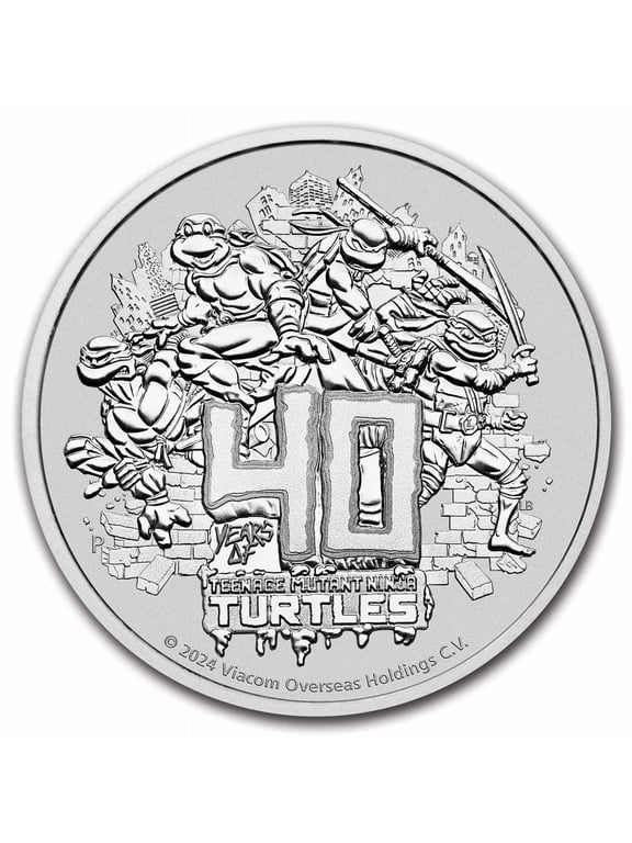 2024 TUV Teenage Mutant Ninja Turtles 40th Anniversary $1 Coin BU
