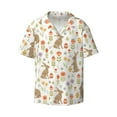 thumbnail image 3 of Goofa Happy Easter Printed Men's Casual Short-sleeved Shirt,Lightweight Breathable Button-down,Summer Casual men's top,Versatile Fashion shirt-XX-Large, 3 of 7