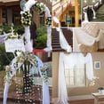 thumbnail image 6 of TINYSOME 197x59 Inch White Sheer Canopy Bed Curtain Elegant Voile Window Scarf Topper Valance Outdoor Ceremony Wedding Arch Decoration Drapes Backdrop, 6 of 10