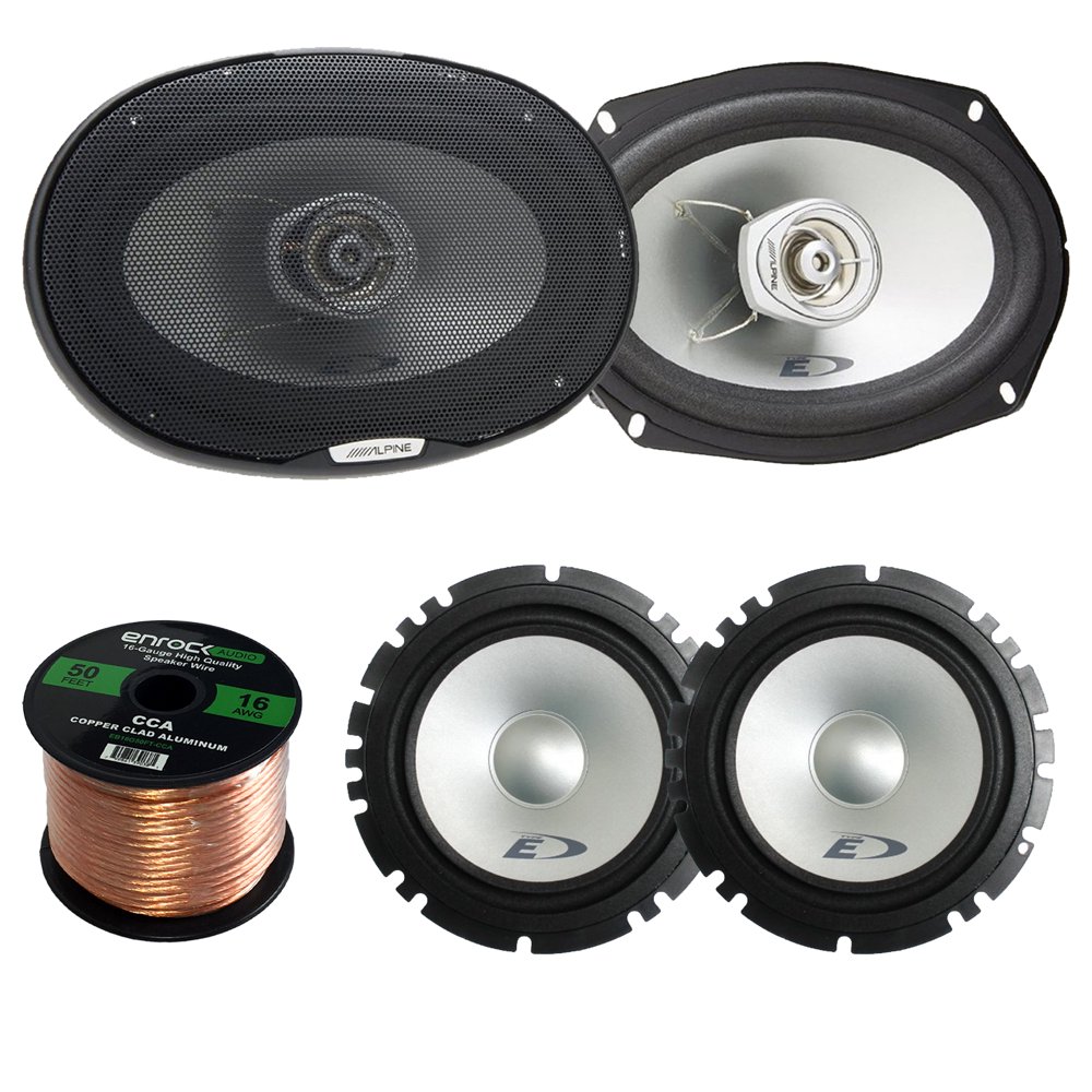 Alpine TypeE SXE1750S Car Audio 6.5Inch Component 2Way Speaker Set