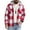 Red, variant on CharmCyan Men’s Hooded Flannel Shirt Jacket – Warm Plaid Button Down Long Sleeve Outerwear with Pockets, Casual Lightweight Layer for Fall and Winter Blue L