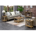 thumbnail image 6 of Convenience Concepts Durango Farmhouse Metal End Table with Storage, English Oak/Black, 6 of 8