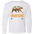 thumbnail image 3 of Inktastic Montana Vacation Bear Silhouette Long Sleeve Youth T-Shirt, 3 of 5