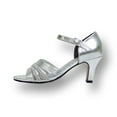 thumbnail image 3 of FLORAL Eryn Women's Wide Width Evening Dress Shoes for Wedding, Prom, & Dinner SILVER 10.5, 3 of 6