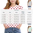thumbnail image 4 of DAETIROS Girls Polka Dot Puff Sleeve Top Casual Summer Crew Neck Short sleeve Blouse, 4 of 9