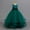 Green, variant on Girls Pageant Princess Sleeve Flower Ball Gown Dress, Kids Wedding Bridesmaid Pageant Party Formal Long Gown Princess Tulle Floral Embroidery Girl Birthday Party Dresses - 2-10T