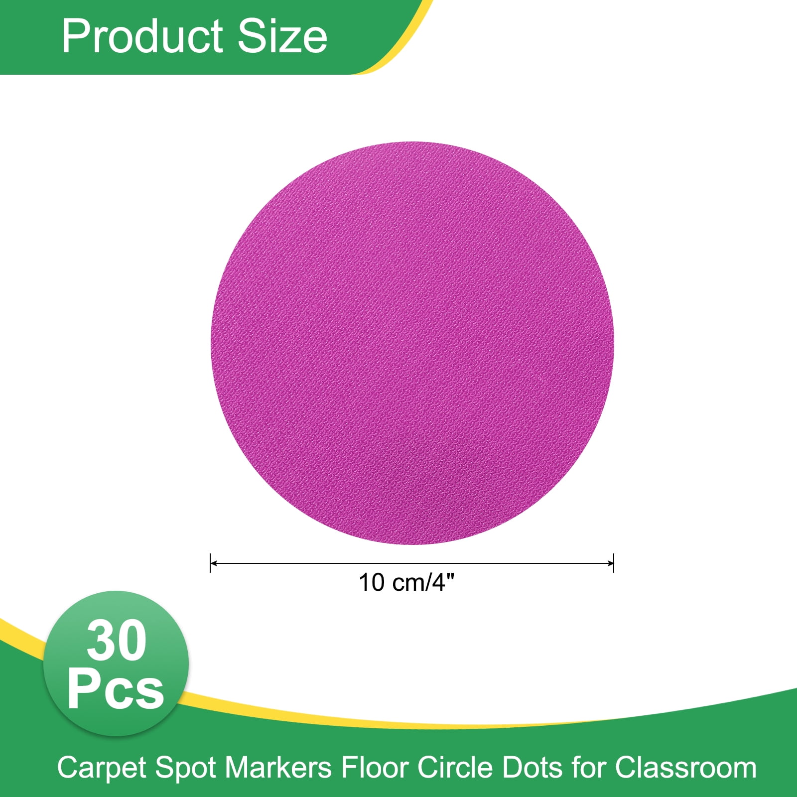 Unique Bargains Carpet Spot Markers Non-Slip Rubber Agility Markers Carpet Pink