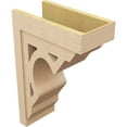 thumbnail image 5 of 12"W x 24"D x 36"H Classic Sheridan Rough Cedar Woodgrain TimberThane Corbel, Primed Tan, 5 of 6