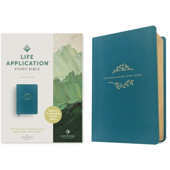 NLT Life Application Study Bible, Third Edition (Leatherlike, Teal Blue, Red Letter), (Hardcover)