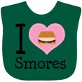 thumbnail image 3 of Inktastic I Love Smores Girls Baby Bib, 3 of 4