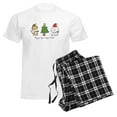 thumbnail image 6 of CafePress - Cat And Dog Christmas Men's Light Pajamas - Men's Light Loose Fit Cotton Pajama Set, 6 of 7