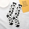 thumbnail image 6 of Cow Spots Print Knee High Socks for Women Long Leg Warmers Socks, 6 of 7