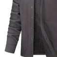 thumbnail image 4 of USNSM Sherpa Jacket Men Winter Polar Fleece Jacket Button Down Outdoor Jackets Lightweight Casual Warm Coats with Pockets Gray S, 4 of 4