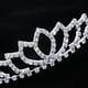 thumbnail image 5 of impresionante diadema de flores de cristal tiara accesorios para el cabello de plata Sunnimix Diadema nupcial de cristal, 5 of 8