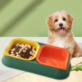 thumbnail image 6 of Pet Bowl Food and Water Feeder Non Slip, Detachable Colorful Removable with Stand, Feeding Dish for Dog Supplies Bedroom Living Room Garden Green, 6 of 9