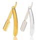 thumbnail image 1 of Electroplating old-fashioned manual razor men's beard razor eyebrow trimming hair shaving razor gold, 1 of 4