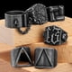 thumbnail image 4 of Retro Geometry Texture Men Rings Stainless Steel Women Jewelry Punk New In Stranger Things Fashion Accessories Gift Wholesale, 4 of 5