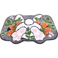 thumbnail image 2 of Easter Bunny Faux Rug Bathroom Absorbent Foot Mat Cute Easter Festive Decor Fuzzy Bath Mat for Small or Large Bathrooms Easy to Clean, 2 of 5