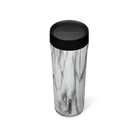 Corkcicle Commuter Cup 17 Ounce Insulated Spill Proof Travel Mug, Snowdrift