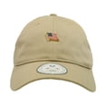 thumbnail image 2 of Metal Pin Relaxed Cap, USA, Khaki, 2 of 6