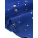 thumbnail image 5 of Vestido de gasa sin mangas para mujer con cintura fruncida y estrellas metálicas doradas, vestido de fiesta azul real talla L, 5 of 6