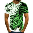thumbnail image 2 of AURIGATE Men Short Sleeve O-Neck Printed Color Fashion Casual T-Shirt Tops Blouse, 2 of 4