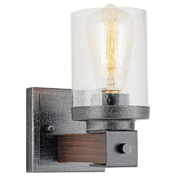 Industrial Wall Lights,Farmhouse Porch Wall Lamp,Indoor Wall Sconces with Glass Shade,Modern Wall Light Fixtures for Mirror Hallway