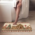 thumbnail image 4 of 1pc Christmas Gingerbread Village Absorbent Non-Slip Bathroom Thickened Flannel Rug Decor,Soft,Quick Drying,Suitable For Indoor/outdoor Use,Bathrooms,Bedrooms,Kitchens,Terrace,Laundry Rooms,16"x24", 4 of 9
