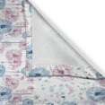 thumbnail image 3 of Floral Dream Kitchen Curtains, Delicate Painting Print Dandelions and Butterflies in Soft Tones, Window Drapes 2 Panel Set for Kitchen Cafe Decor, 55" x 39", Pale Fuchsia Cobalt Blue, 3 of 4