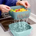 thumbnail image 5 of sruoe Kitchen Draining Basket, Colander Bowl, Draining Basket for Bowl, Holdhand Drain Basin Baskets, Drainage Basket, Efficient Vegetable Washing, Fruit Rinsing Drain Basket, Plastic, 5 of 5