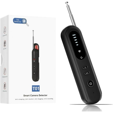 Hidden-Camera-detectors-spy-Camera-Detector-mini Anti, Bug Detector, GPS Tracker nder, Listening Devices Detector,Camera Detector for Travel, to Hotel, Car, Ofce-Black