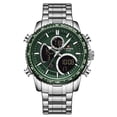 thumbnail image 1 of Reloj NAVIFORCE Resistente al Agua Plata y Verde, 1 of 4