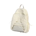 thumbnail image 4 of HJYCHN Girl Backpack Wing Decor Solid Color Daypack Back to School Supplies for Kids Lightweight School Backpack for Boys White, 4 of 4