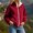 (Fashion 23)Wine, variant on Women's Colorblock Stand Collar Jacket Long Sleeve Zip Up Loose Fit Bomber Coat