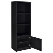 Winfield 3-shelf Media Tower Entertainment Pier Black