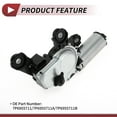 thumbnail image 6 of Windshield Wiper Motor for VW Touareg 2011-2017 Rear Windscreen Wiper Motor Replacement No.7P6955711/7P6955711A/7P6955711B 4 Pin, 6 of 7