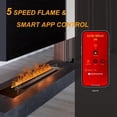 thumbnail image 3 of 70.9" Electric 3D Water Vapor Fireplace,650W/1300W Heating,Smart APP/Remote Control,Realistic Mist Multi-Color Flame,Decor & Humidifier, 3 of 10