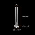 thumbnail image 2 of Unique Bargains M5x40mm Plastic Phillips Bolts PC Pan Head Machine Screws Transparent 50 Pack, 2 of 5
