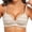 Khaki, variant on Comfortable Bras for Women, Wireless Bras for Women, Thin Solid Embroidery Ruffled Wide Strap Seamless Pullover Everyday Gray 36BC