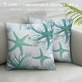 thumbnail image 3 of Nawypu Nautical Coastal Throw Pillow Covers Beach Theme Blue Seashell Coral Starfish Pillow Cover Summer Couch Pillow Cases Outdoor Sofa Cushion Cover Modern Decor for Bed Living Room, 3 of 5