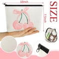 thumbnail image 2 of Set de bolsas de maquillaje Yeyeplum Pink Bow Canvas, 6 unidades, para mujer, 2 of 7