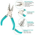 thumbnail image 4 of 2 Pieces 6 in 1 Jewelry Pliers Jewelry Making Tool Bail Making Pliers wire bending pliers Wire Bending for Beading Looping Shaping Wire DIY Crafts, 4 of 7