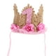thumbnail image 5 of KAKOWELY Sombrero de corona de fieltro para primer cumpleaños, tocado de primer cumpleaños, sombrero de corona, accesorio para fotos, 5 of 5