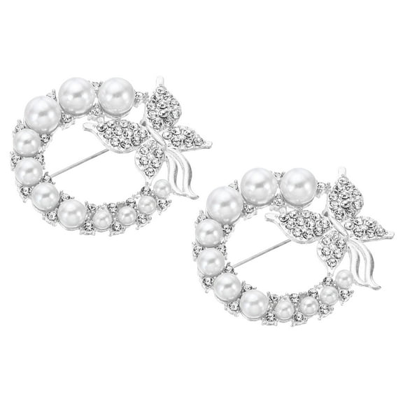 Uxcell Butterfly Safety Decorative Pin, 2Pcs Anti Exposure, Silver