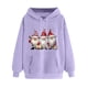 thumbnail image 1 of WILLBEST Sudadera de Mujer con Capucha Estampada Navideña para Otoño/Invierno, Talla Grande, Gruesa, Informal y Holgada X-Grande, 1 of 3